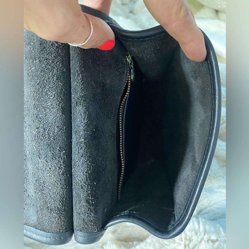 Vintage Coach Black Leather Murphy Crossbody Bag 9930 - Picture 10 of 13